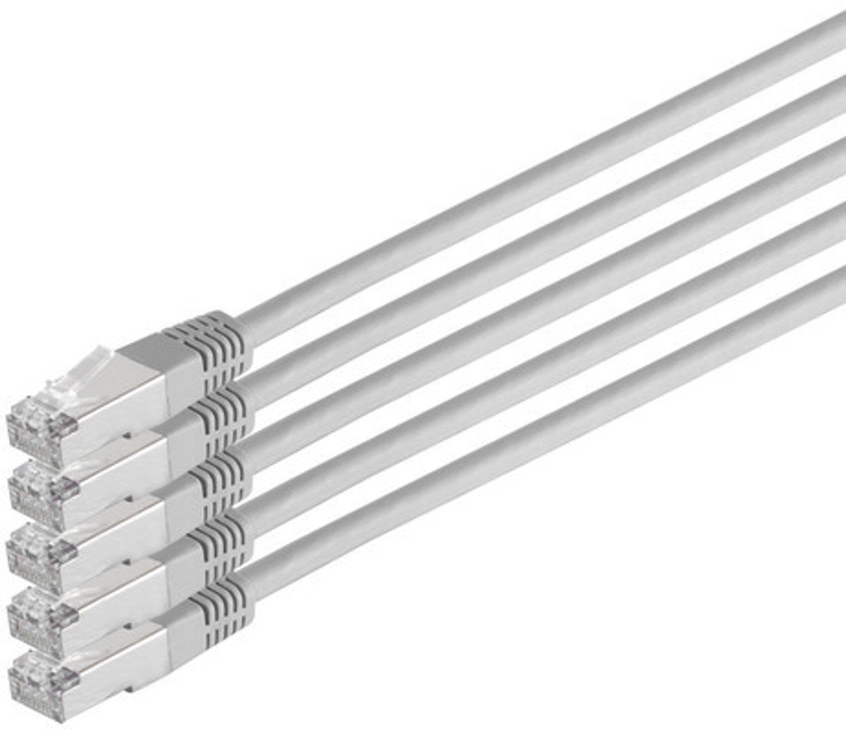 S/CONN Cat.6 S/FTP 0.25 m netwerkkabel Grijs 0,25 m Cat6 S/FTP (S-STP)