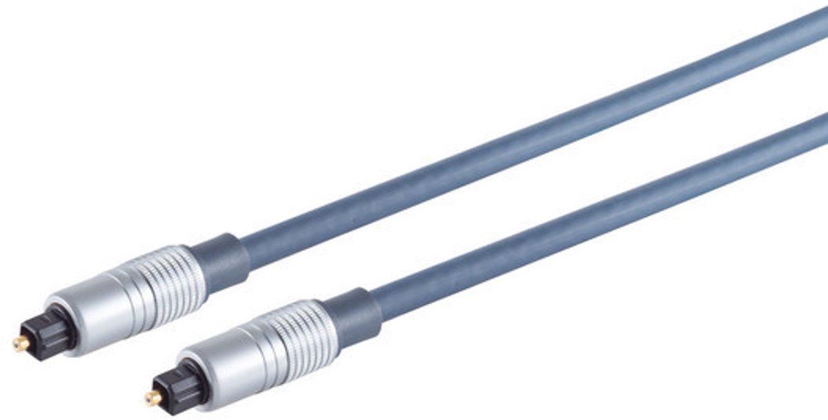 Kash 30L525 Toslink Digitale audio Aansluitkabel [1x Toslink-stekker (ODT) - 1x Toslink-stekker (ODT)] 1.00 m Zwart Ver