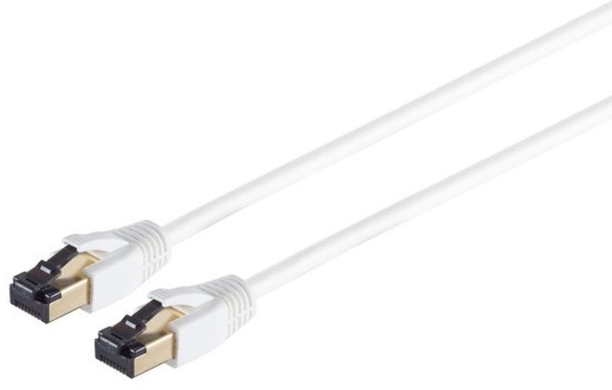 Patchkabel cat 8.1 F/FTP PIMF LSZH weiß 1,5m