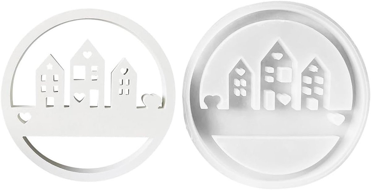 Siliconen Gietvorm voor Huisvormige Kaarsenhouder - Perfect voor Ambachtelijke Creaties en DIY-projecten