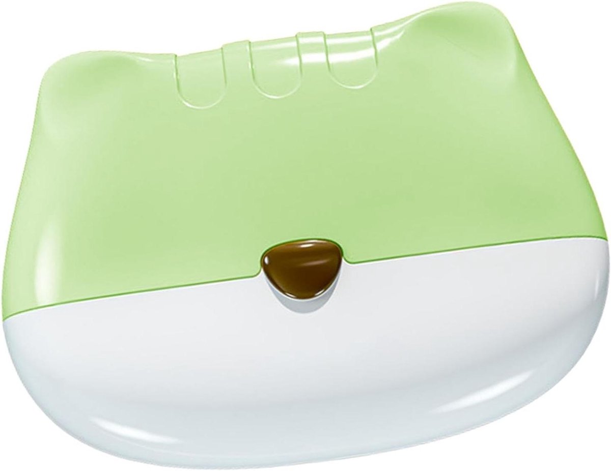 Pluisroller Zelfklevend - Kleverige Roller - Kleding Reinigen - Wasbaar Herbruikbaar - 9.3 x 6.8 cm - Groen