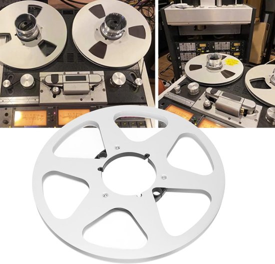 Dailygoods- Takeup Reel 10 Inch - Lege Tape Haspel - Aluminium NAB-Flens - Hoge Prestaties - Geschikt voor 1/4 Inch Tapes - Extra Sterkte - Tapehaspel van Dailygoods — afbeelding 3