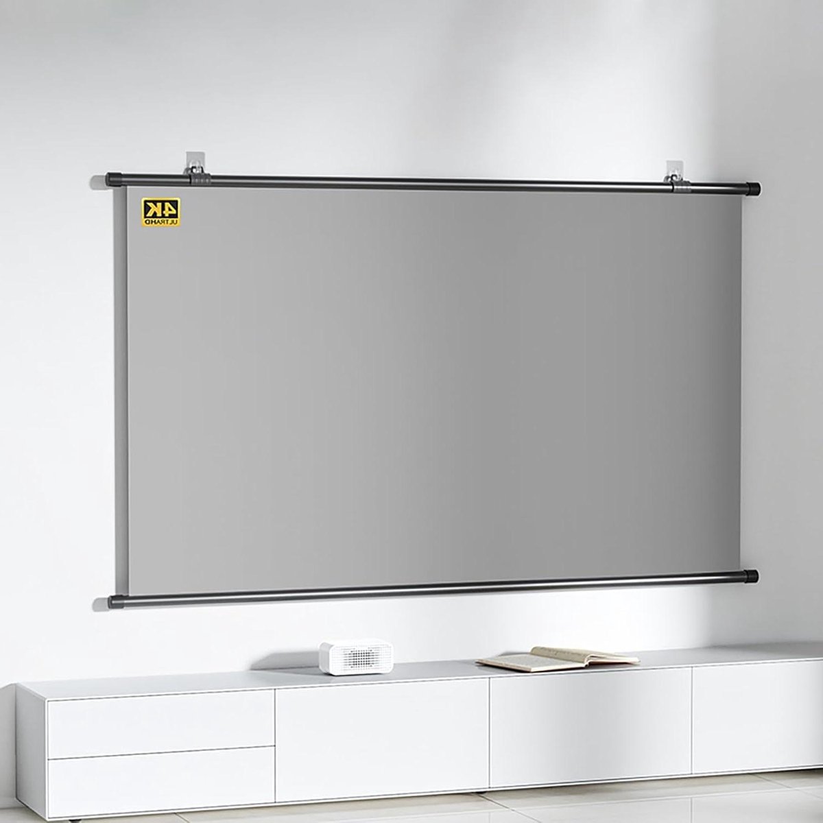 Projectiescherm - Vouwbaar Doek - Thuisbioscoop Ervaring - Lichtbestendige Technologie - 60 of 72 inch - Wit