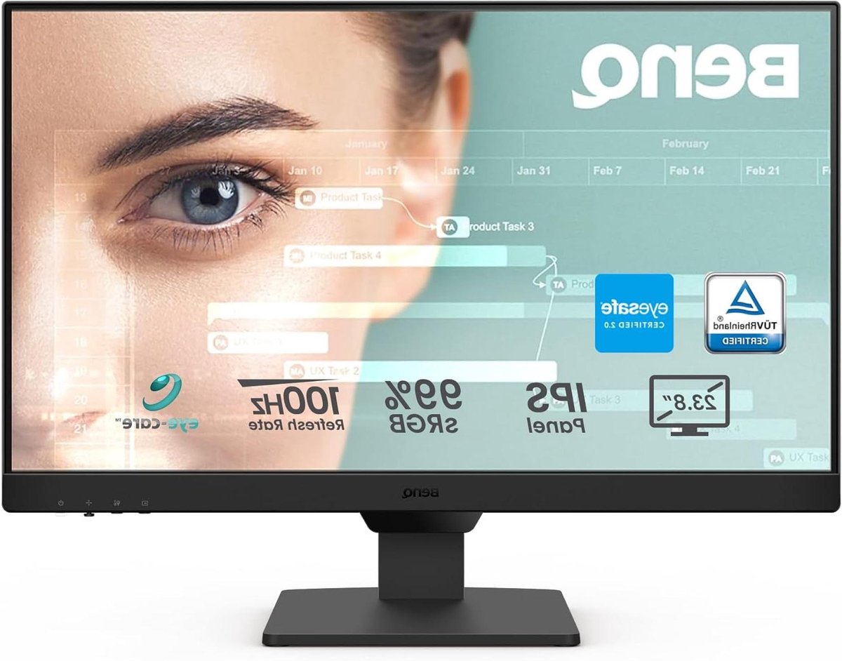 Computermonitor - Scherm - Werk en spel - Oogzorgtechnologie - 24 inch - Zwart