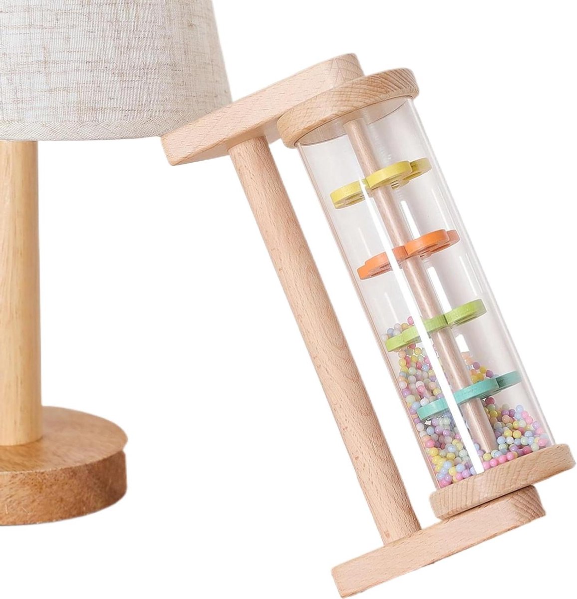 Regenstok Speelgoed - Muziekinstrument Kinderen - Zintuiglijke Ontwikkeling - Houten en PP Materiaal - 199 cm - Niet gespecificeerd