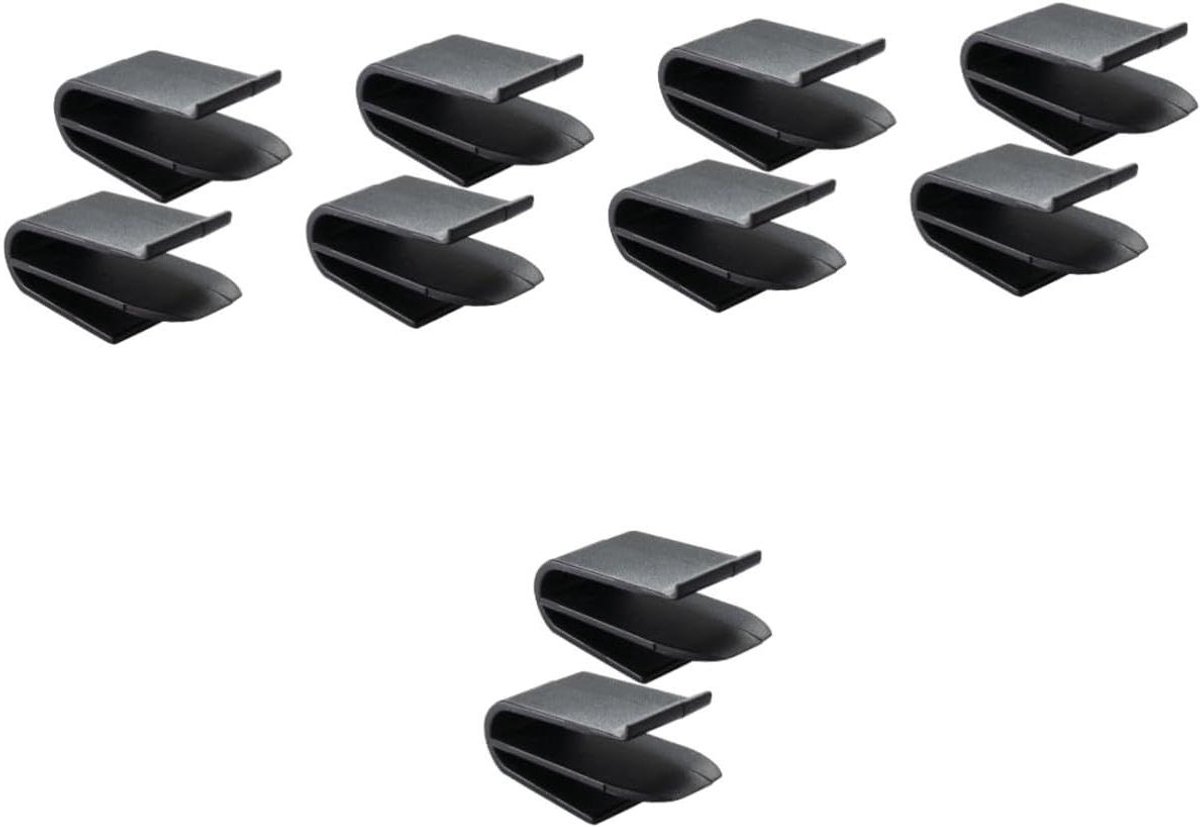 Autoclips - Ventilatie Decoratie - Auto Interieur - Eenvoudig Ontwerp - 10 Stuks - Zwart