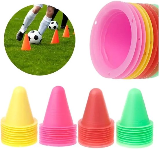 Trainingskegels - Markeerbekers - Sport Training - Stapelbaar Ontwerp - 10 Stuks - Roze — afbeelding 2
