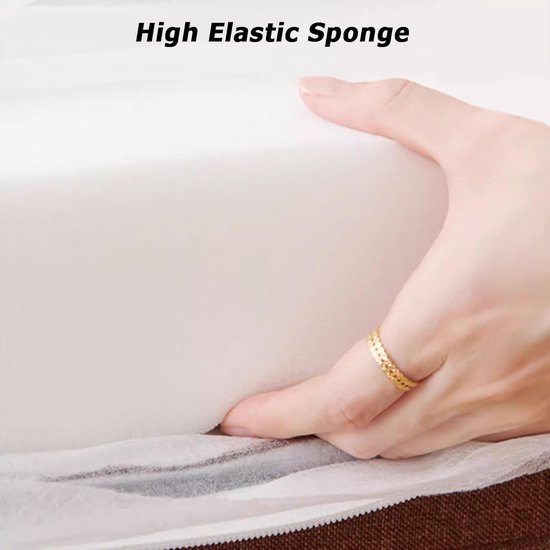 Opvouwbare Matras - Gastenbed - Extra Slaapruimte - Afneembare Hoes - 200x60x5cm - Grijs — afbeelding 4