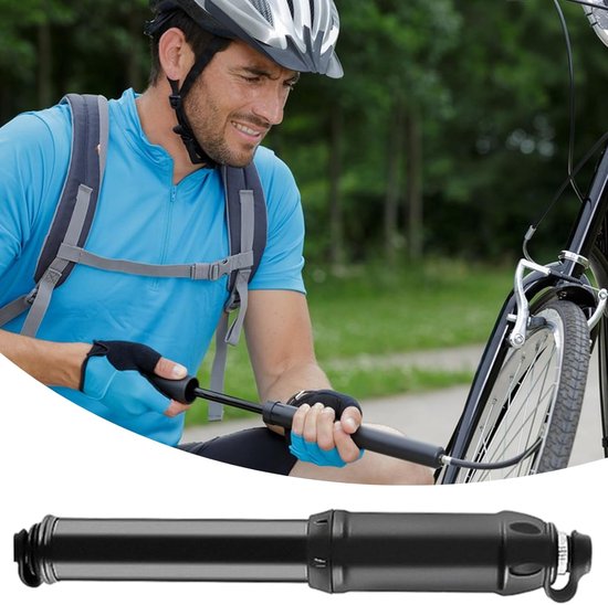 Draagbare Fietspomp - Fietsbandenpomp Lichtgewicht - Banden Oppompen - Hoge Druk Snel - 19.5 cm - Zoals afgebeeld — afbeelding 3