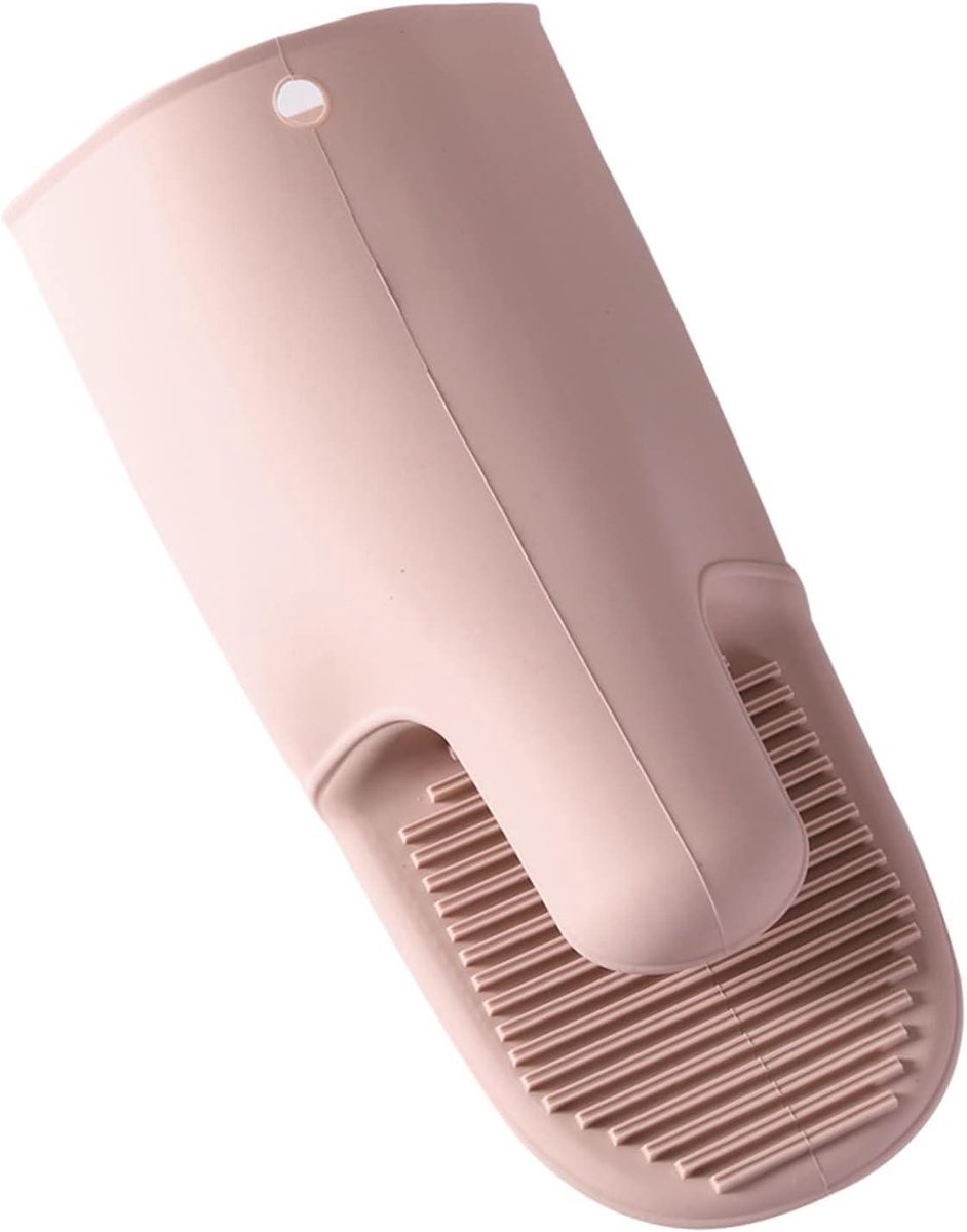 Ovenwanten Siliconen - Hittebestendige Handschoenen - Keukenwerk - Verdikde Antislip - 11 x 55 inch - Roze Groen Grijs