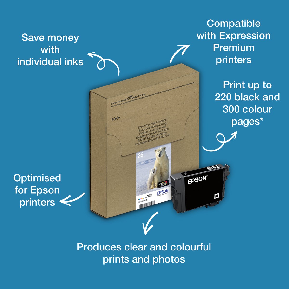 Epson 26 Cartridges Combo Pack