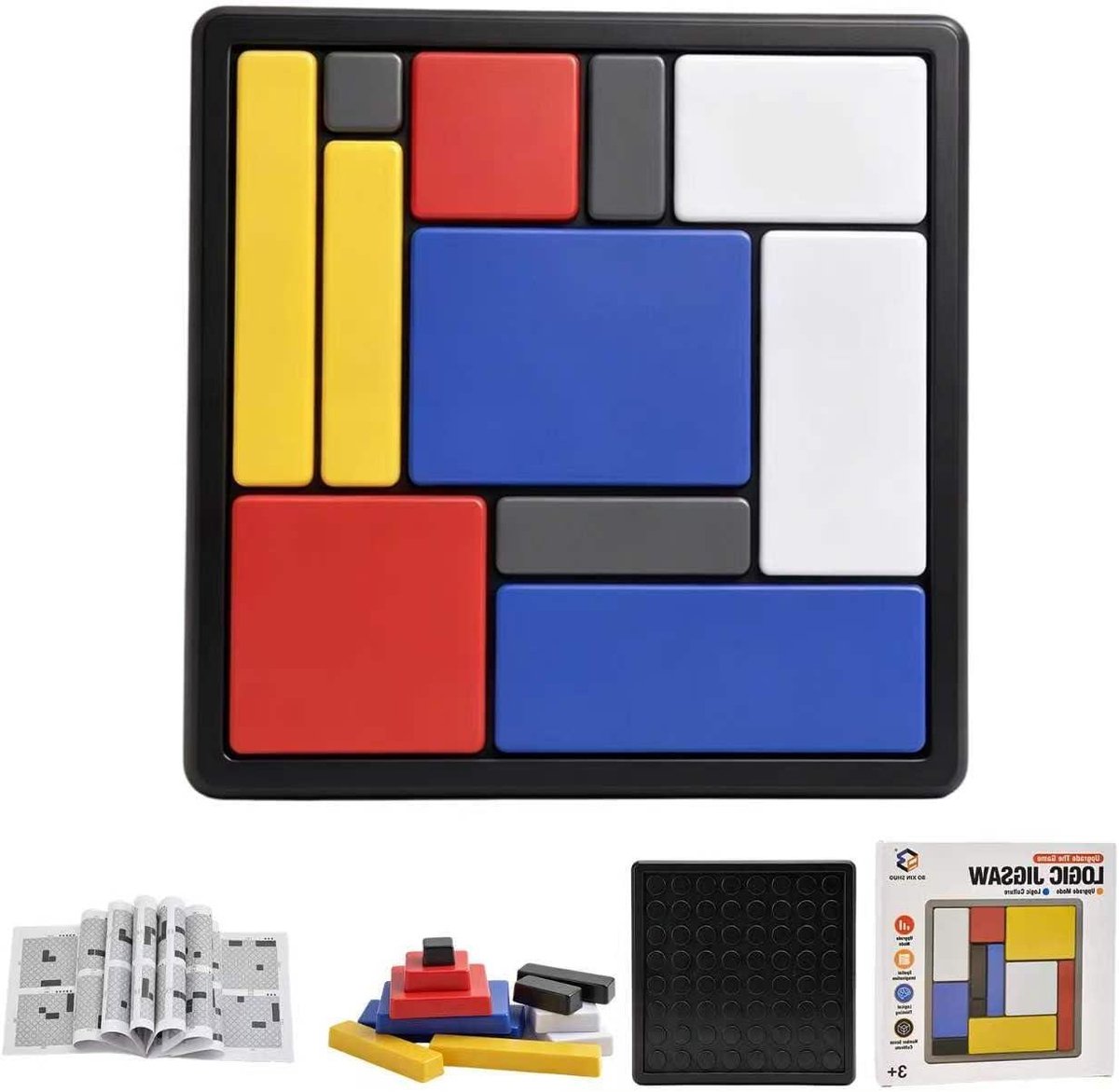 Logische Puzzel - Denkspel Hersenkraker - Mentale Training - 88 Uitdagingen - 13x13 cm - Multicolor