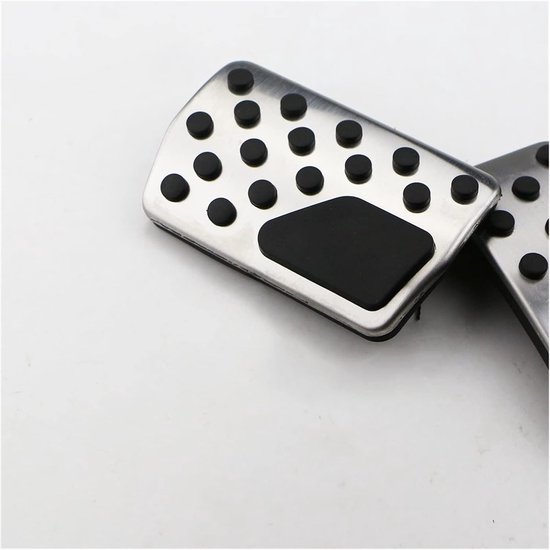 Auto Pedaal Covers - Interieur Accessoires - Veilig Rijden - Antislip Oppervlak - Set van 2 - Zilver Zwart — afbeelding 2