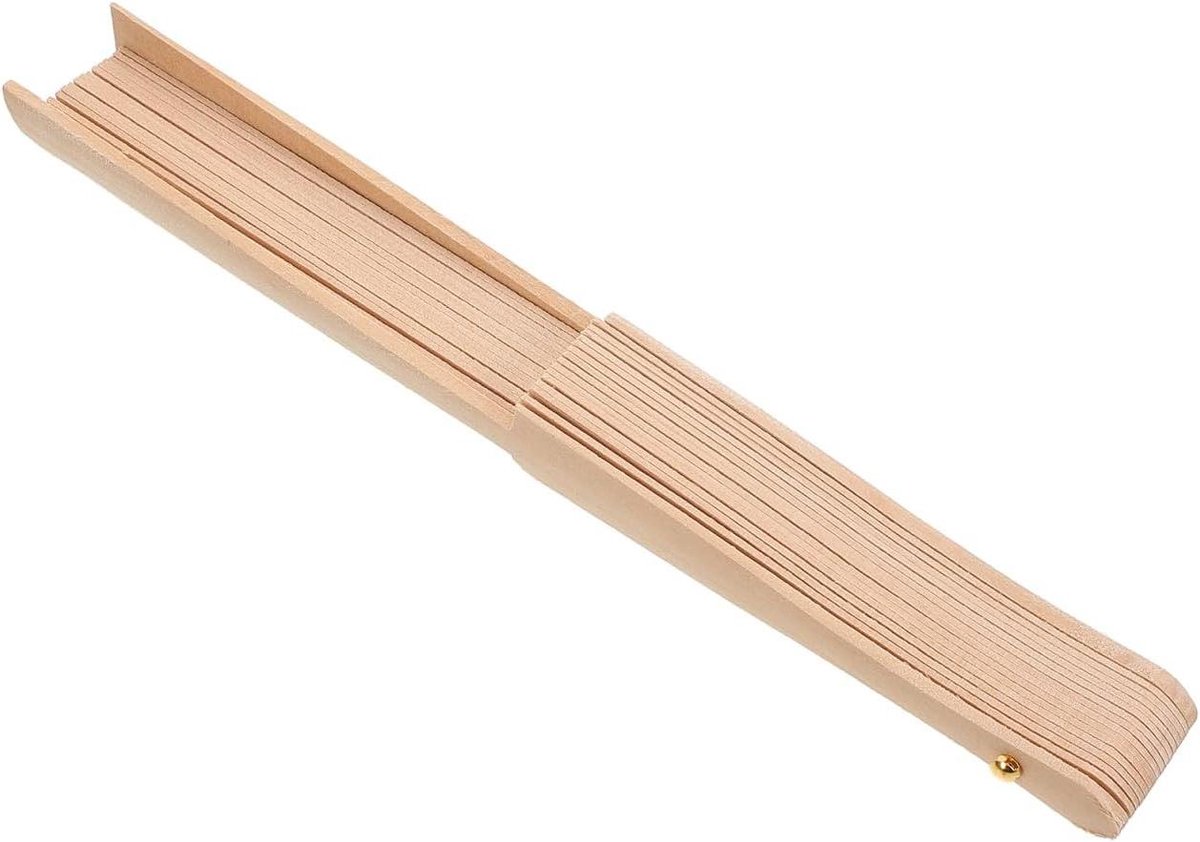 Vouwbaar Fan Frame - Handgemaakt Waaiermateriaal - Creatieve Projecten - Stevige Duurzame Materialen - 23 cm - Ivoor