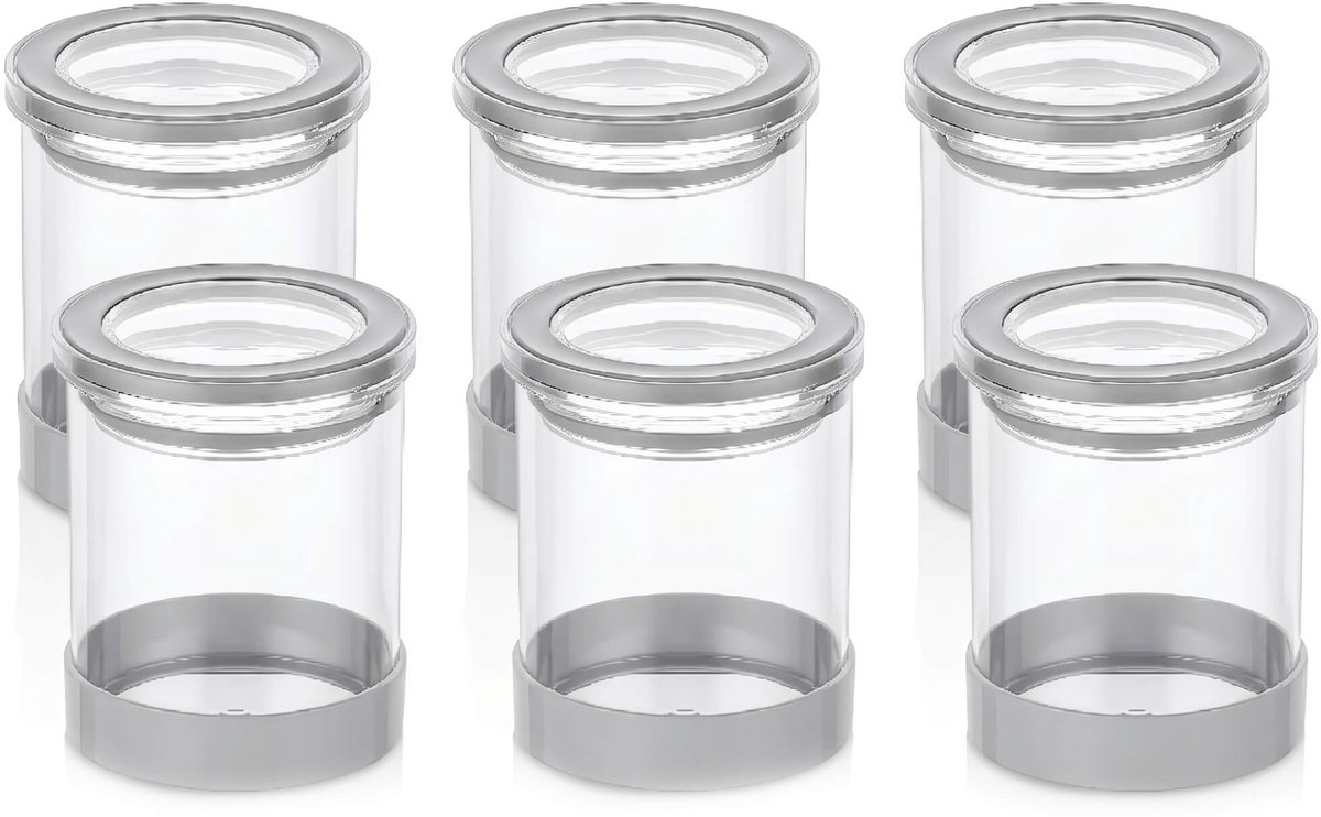 VIP Ahmet - Ronde Vershoudbakjes met Deksel - 6 Stuks - 6 x 450 ml - BPA-vrij
