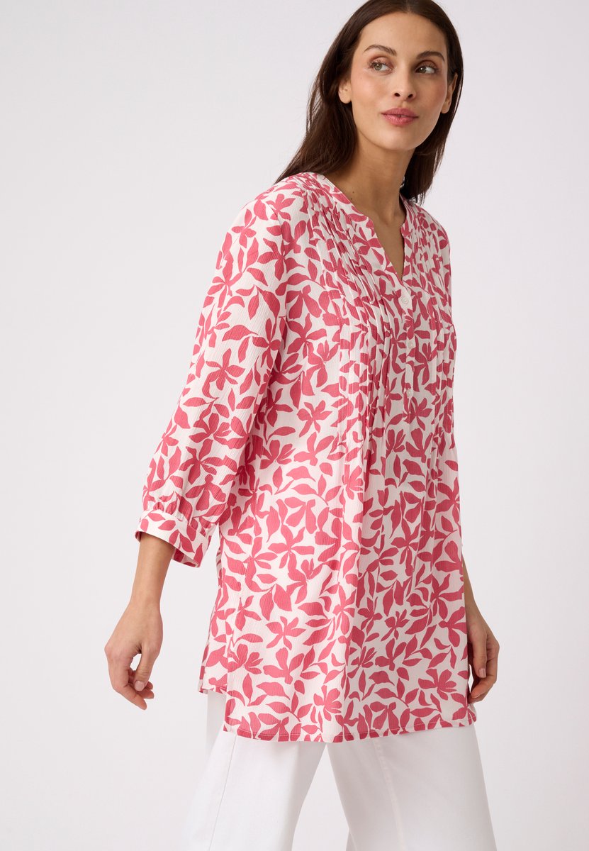 Damart - Tuniek van zuivere viscose crêpe - Dames - Roze - 38