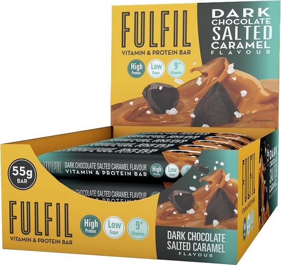 Fulfil Nutrition - Vitamine & Proteïne Repen - Dark Chocolate & Salted Caramel - 15 stuks — afbeelding 4