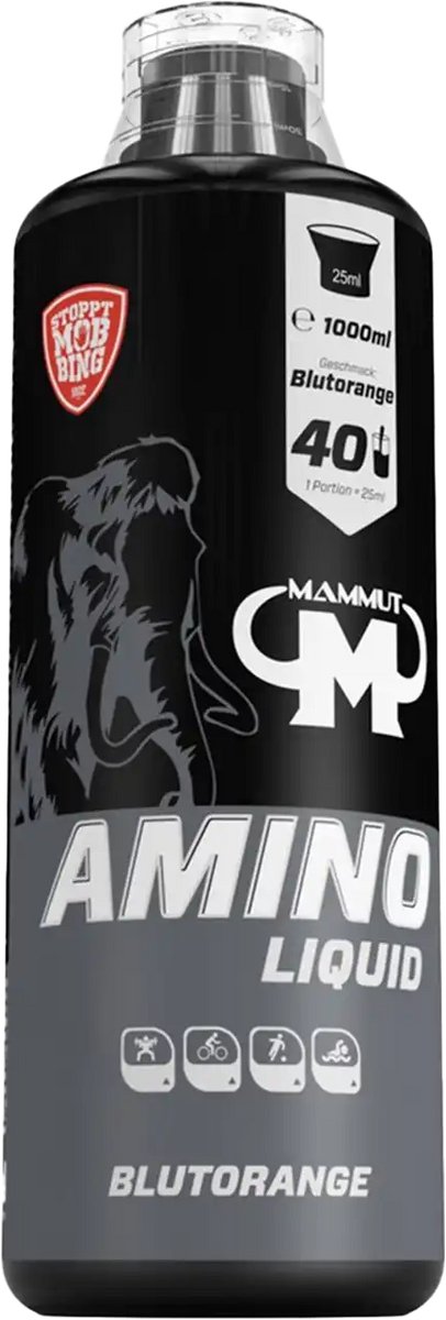 Mammut Amino Liquid (1000ml) Blood Orange - Aminozuren - Aminozuur-Mix