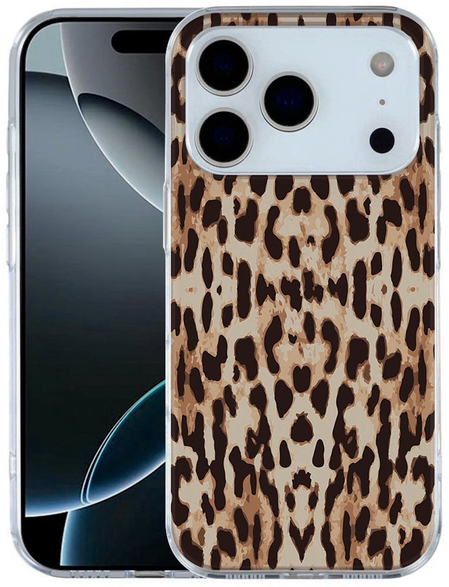 Apple iPhone 17 Pro Siliconen hoesje Leopard