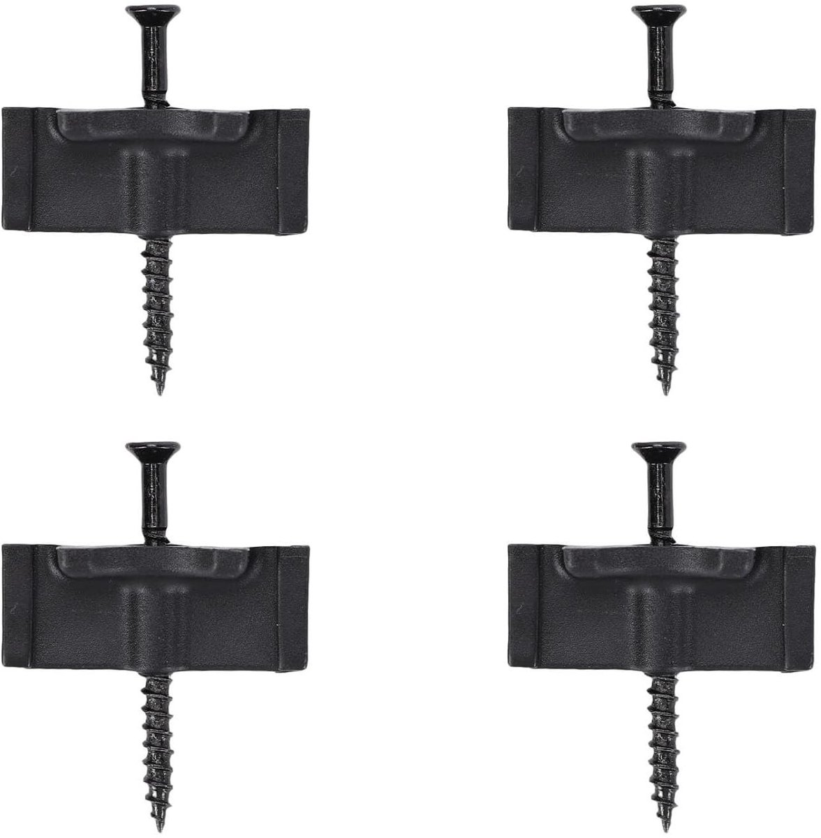 Terrasbevestigingen - Composiet clips - Decking monteren - Verborgen montage - 100 stuks - Zwart