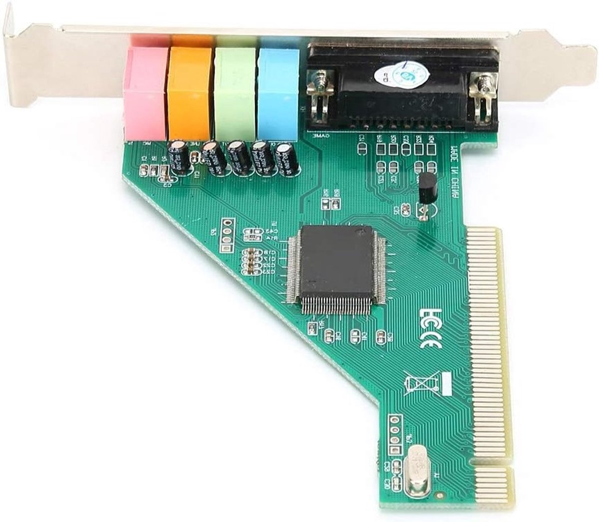 Interne PCIe Geluidskaart 4.1 Surround Audio voor Desktop PC - Hoge Kwaliteit Stereo Geluid