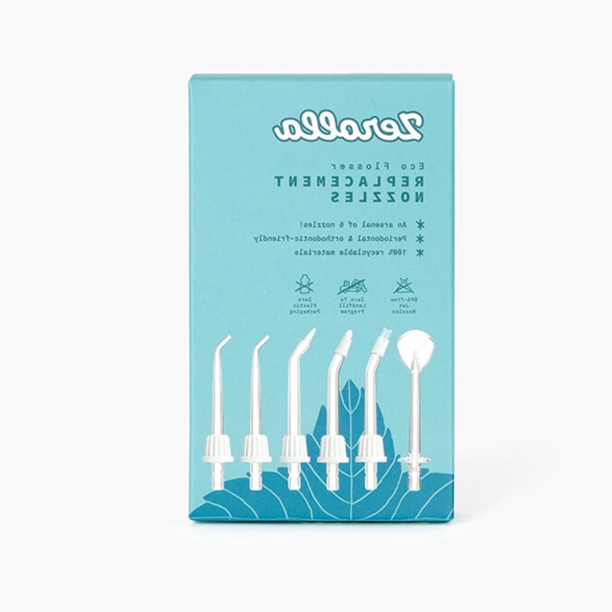 Waterflosser Opzetstukken - Monddouche Tips - Mondhygiëne Verbeteren - Set van Zes - 6 stuks - Wit