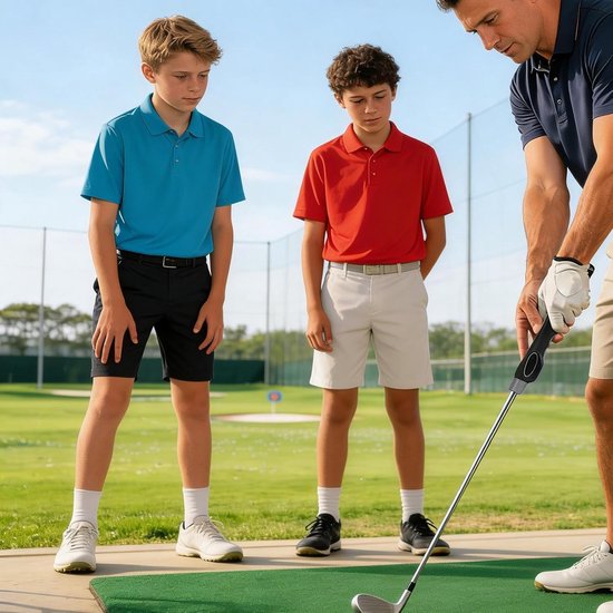 Golf Grip Trainer - Swing Corrector - Golf Oefenen - Antislip Textuur - 24 x 156 cm - Blauw van GOLF — afbeelding 3