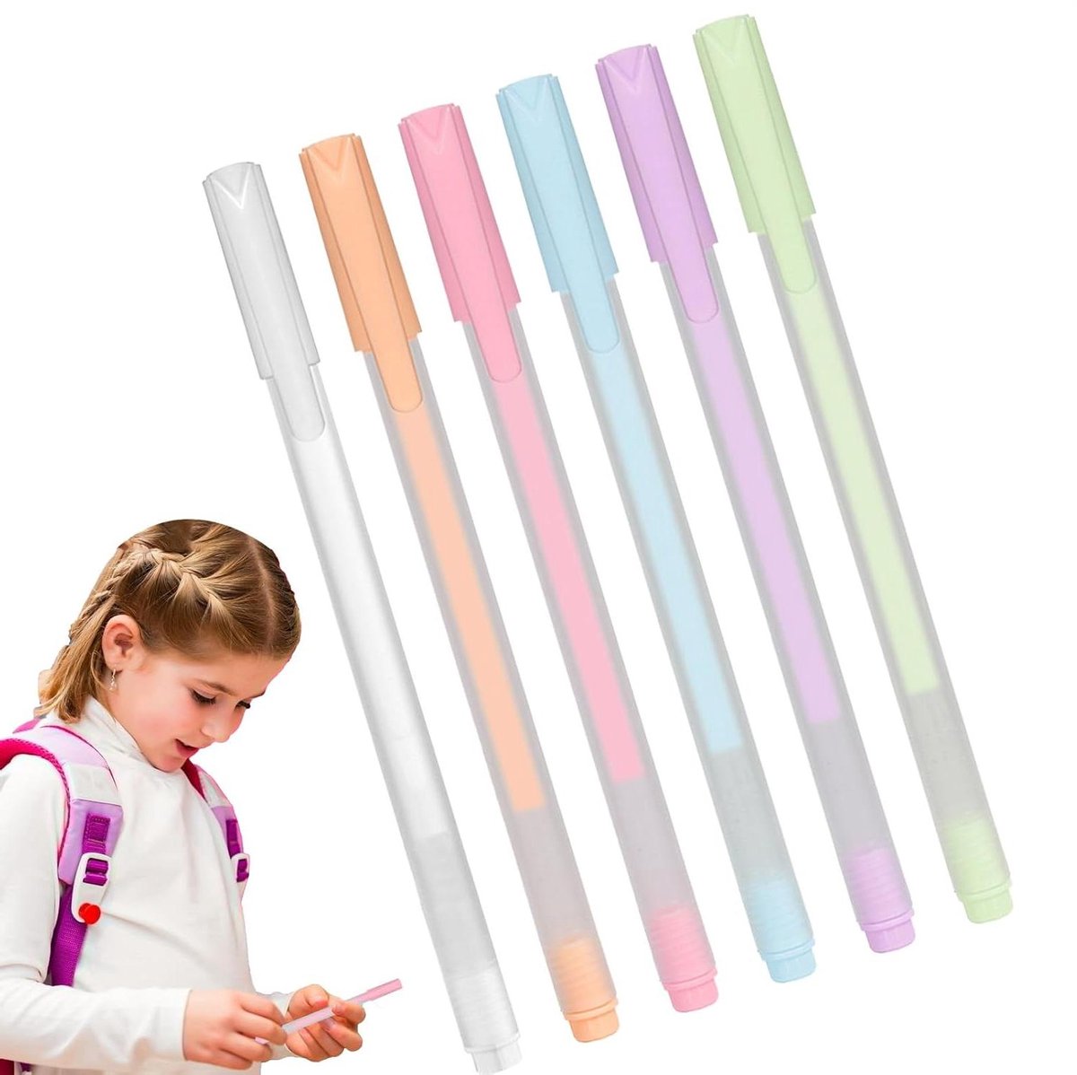 Lijmstiften Precisie - Knutsel lijm - Creatief hobbywerk - Sneldrogend met rolpunt - 6 stuks - Transparant