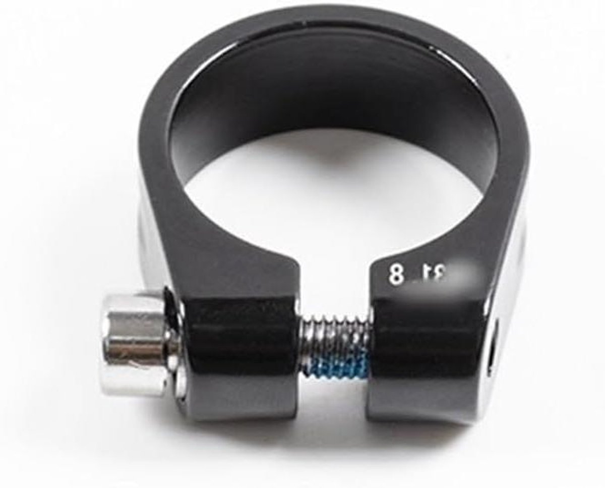Zadelklem Snelspanner - Fiets Zadelpen - Fiets Zadel Verstellen - Lichtgewicht Aluminium - 37 mm - Zwart