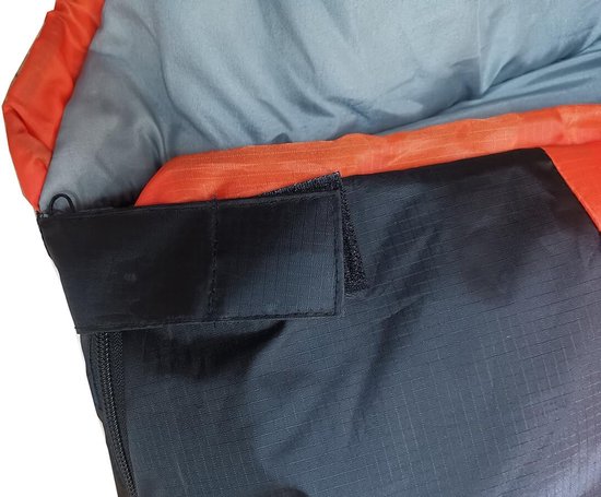Mummie slaapzak - Kampeerslaapzak lichtgewicht - Buiten slapen - Verhoogd voeteneinde - 230 x 80 cm - Oranje — afbeelding 3