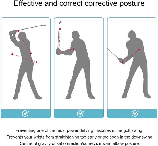 Golf Swing Trainer, Verbeter Swing Speed ​​Nylon Touw Draagbaar Golfwenk Trainer Touw van Merkloos — afbeelding 5