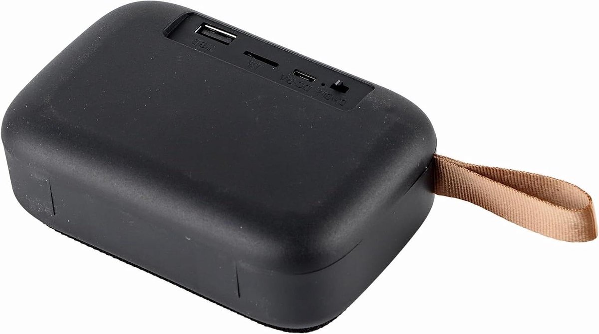 Draagbare Mini BT-Luidspreker - Draagband + Helder Geluid + MicroSD/FM - Draagbare Speaker / Bluetooth Audio / Festieve Speaker - Ideaal voor Thuis, Reizen, Feest & Mobiele Entertainment