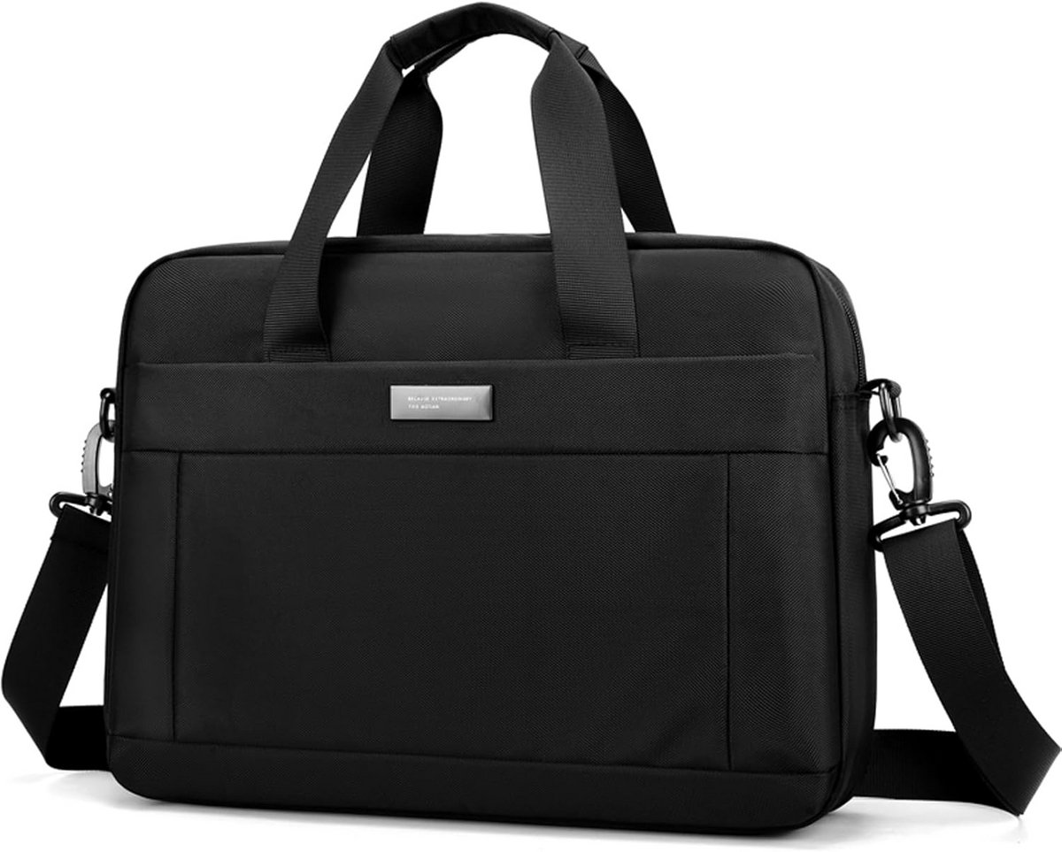 Waterdichte Laptoptas 35 cm Aktetas Schoudertas voor Heren en Dames voor Werk en Reizen