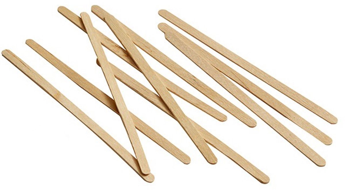 Houten Roerstaafjes FSC 110mm - 2.000 st/ds.