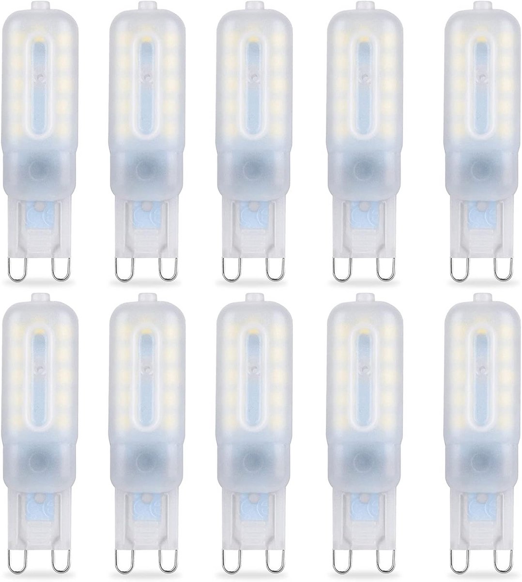 G9 LED Lampen Dimbaar 5W - 400LM - Dimbare LED Spotjes 6000K Daglicht Wit - 10 Stuks