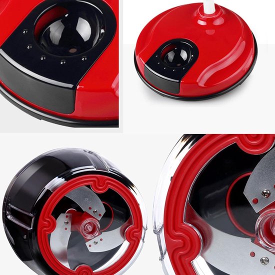 Handmatige Keukenrobot - Compacte Hulp - Snel Ingrediënten Snijden - Opvouwbare Handgreep - 18.5x18.5x2cm - Rood — afbeelding 2