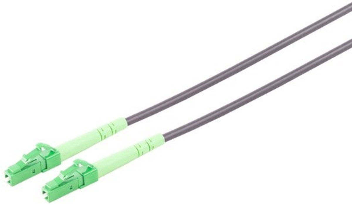 LWL Simplex Patchkabel LC/LC APC SM, OS2, Trittfest (Armored), 20m