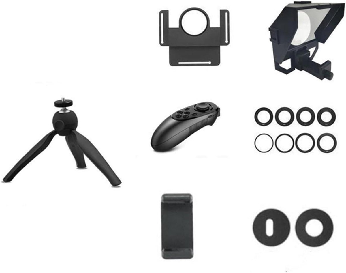 Mini Teleprompter - Video Inscriber - Livestream Opnames - Universele Camera Compatibiliteit - 155x145mm - Zwart