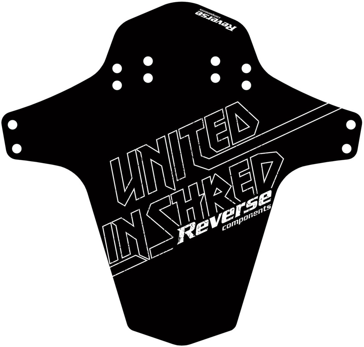 Reverse Mudfender United In Shred Black-white - UNI