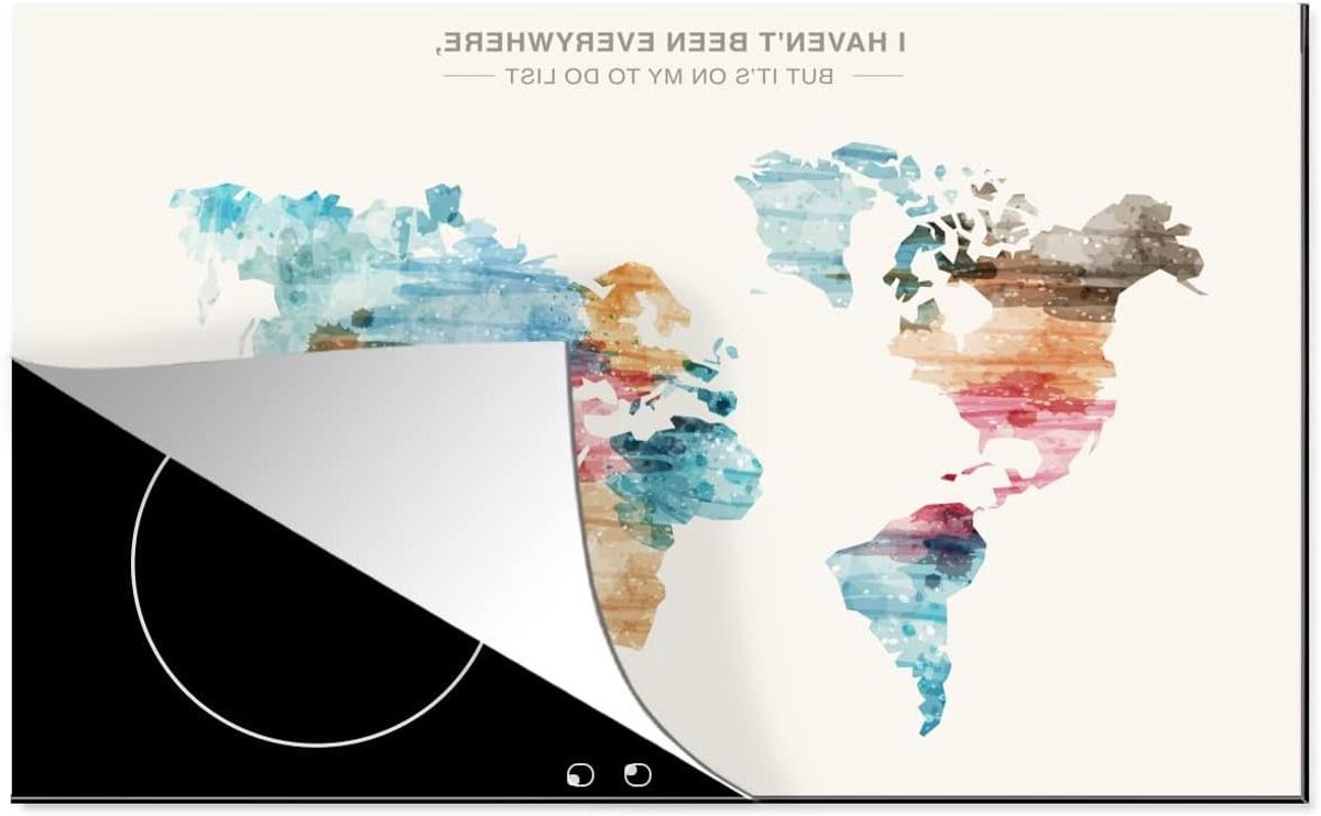 Inductiebeschermer - Kookplaatafdekking - Keuken Verfraaien - Waterafstotend - 81x52 cm - Multicolor