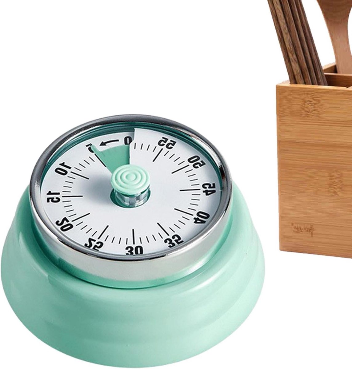 Mechanische Timer - Opwindbare Afteller - Keuken Koken - Luid 75 dB Alarm - 60 Minuten - Groen