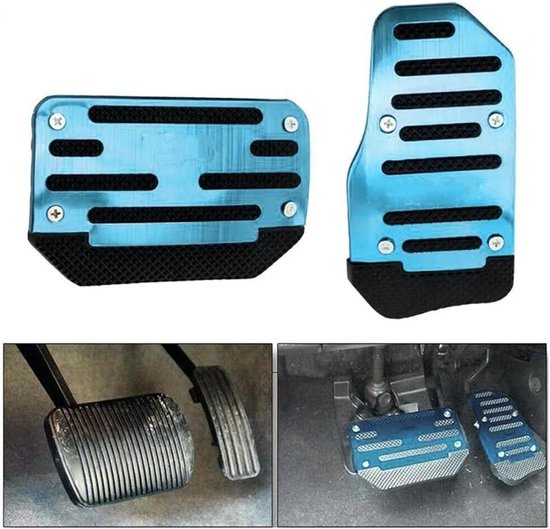 Pedaalhoezen Set - Auto Pedalen - Veilig Rijden - Antislip Ontwerp - Universele Pasvorm - Blauw — afbeelding 4