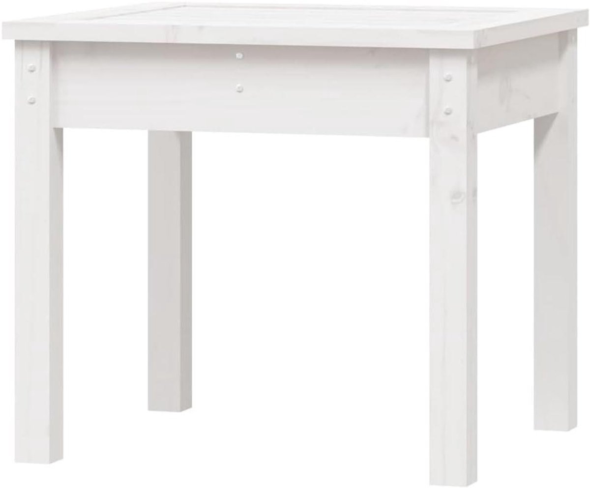 Houten Zitbank - Tuinbank Grenen - Buiten Zitten - Massief Hout - 50 x 44 x 45 cm - Wit Grenen