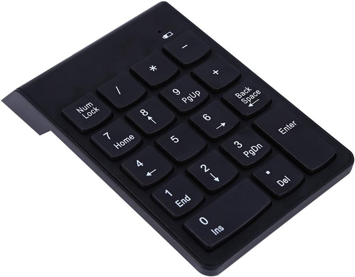 Draadloos USB Numeriek Toetsenbord Mini Numpad 18 Toetsen voor Laptop en PC