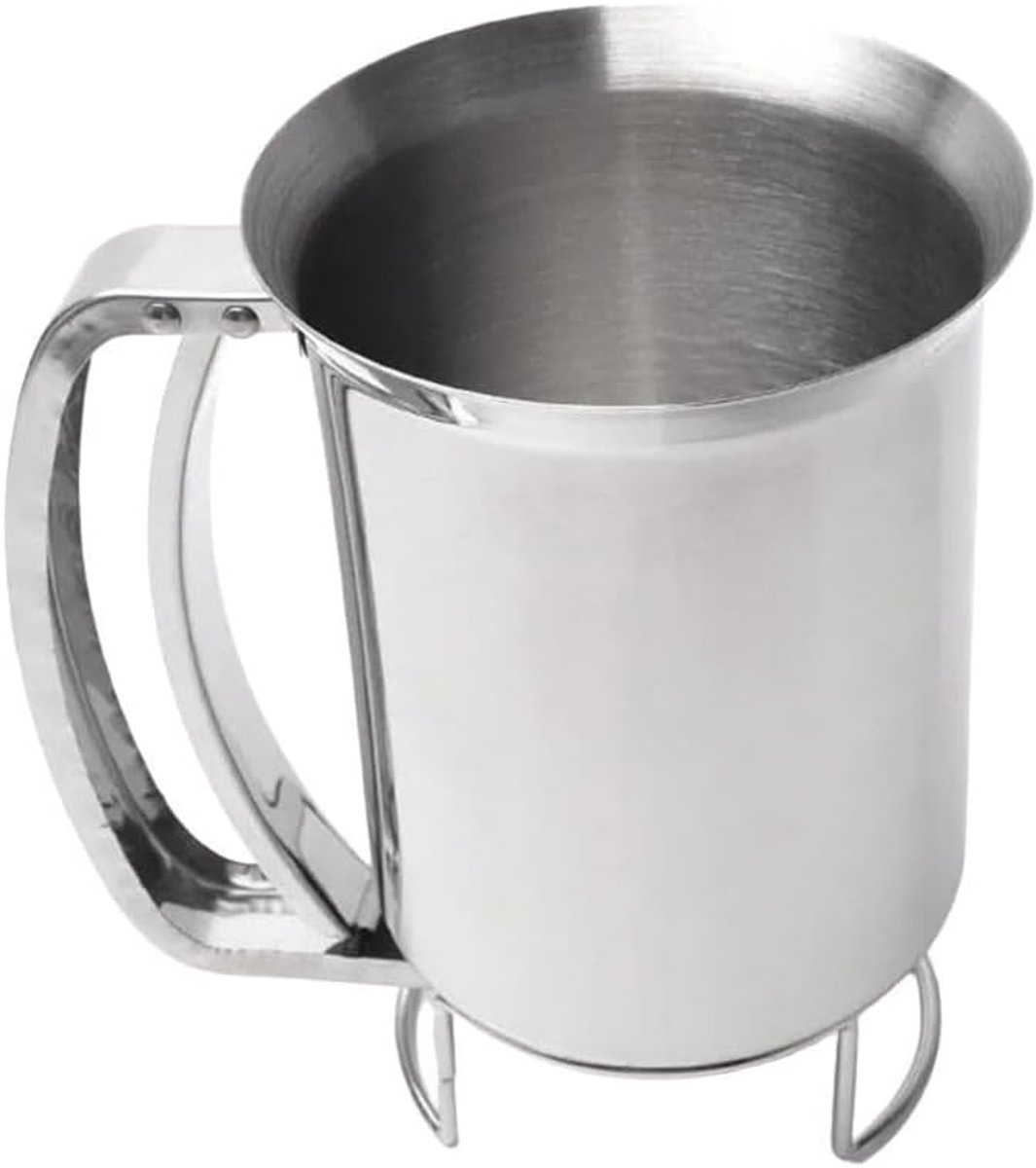 Beslag Dispenser - Mixer Scheider - Bakken Maken - Precisie Controle - 16 x 15 cm - Zilverkleurig