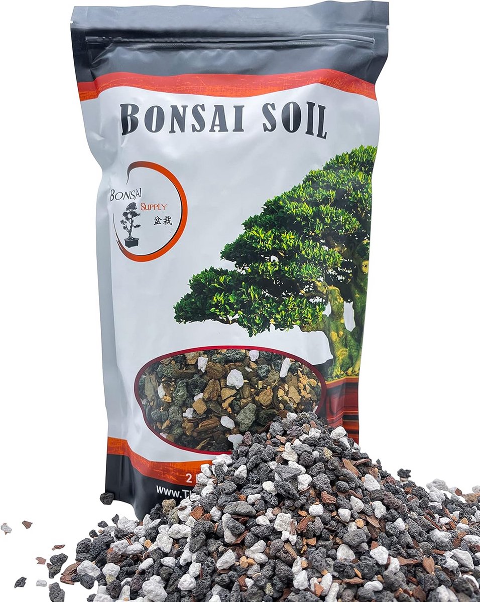 Snel Draineerde Bonsai Grondmix met Puimsteen, Lava en Gecalcineerde Klei