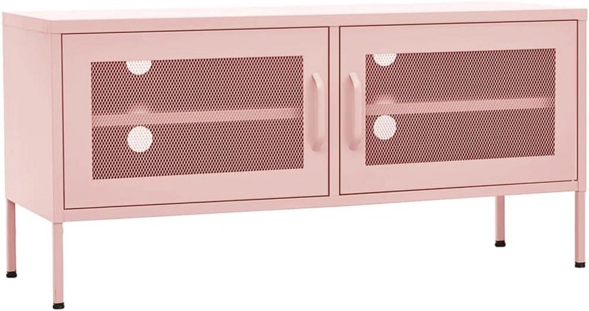 Tv-meubel met metalen frame 105x35x50 cm