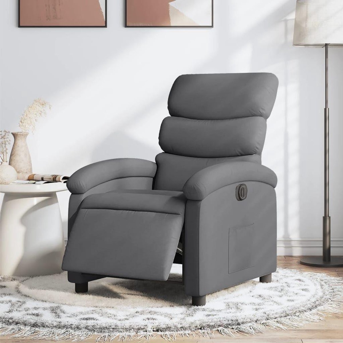 Elektrische Relaxstoel - Zitcomfort Stoel - Ontspannen Thuis - Automatische Verstelling - 70 x 995 cm - Donkergrijs