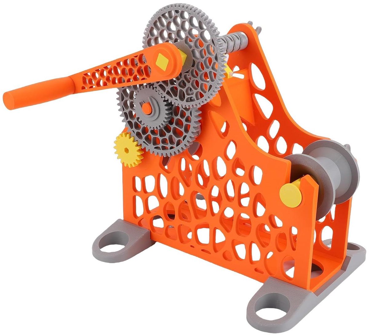 Filament Respooler - Draad Rewinder - 3D Printen - Handslinger Ontwerp - 1kg Spoelen - Oranje