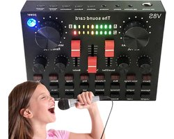 Voice Changer Board for PC, Compact Sound Board with Voice Effects, Practical DJ Sound Controller for Live Performance, Ideal for Streaming and Audio Modulation